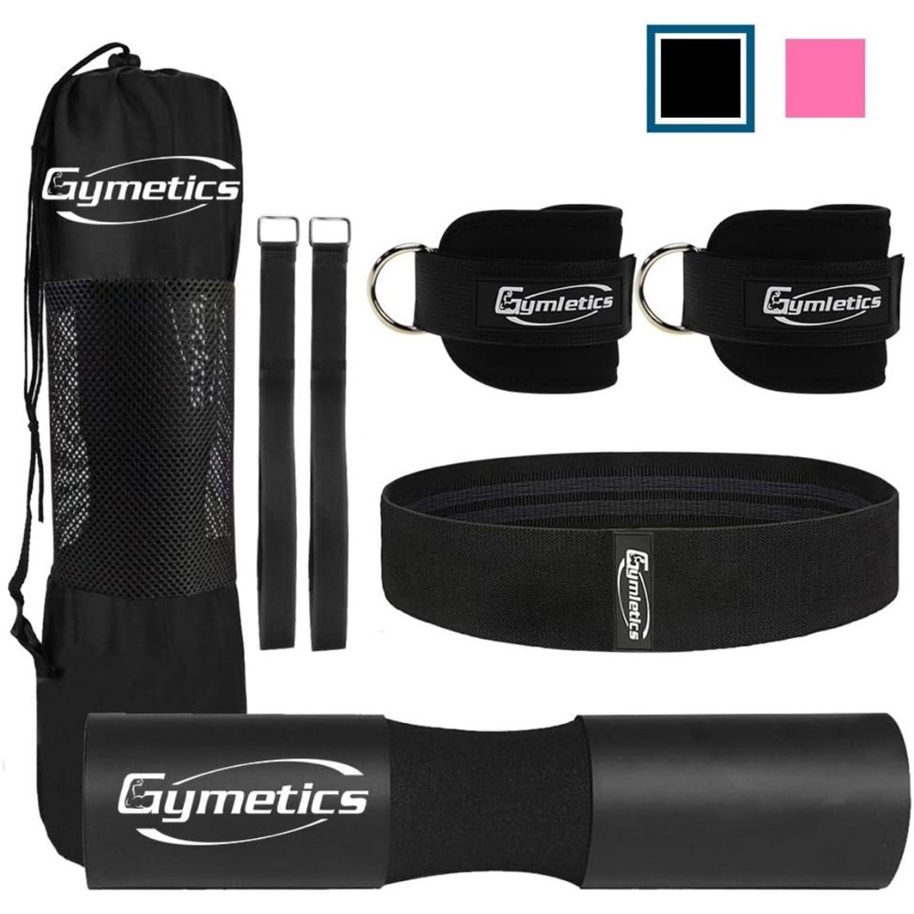 Gymetics Gym equipment for squats, hip thrusts, ect.